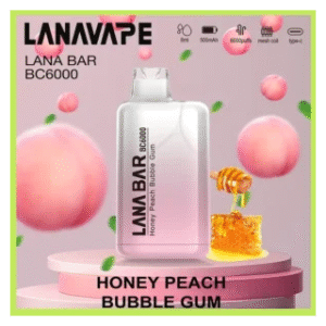 Lana拉娜電子煙一次性拋棄式|Lana Bar BC6000 Puffs|蜜桃泡泡糖