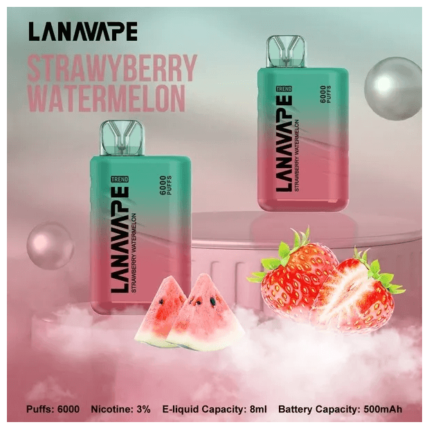 Lana拉娜電子煙一次性拋棄式|Lana Bar BC6000 Puffs|草莓西瓜