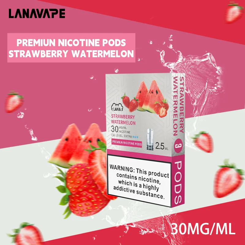 LANA拉娜電子菸一代煙彈 換彈設計 2.5mlX3枚入|西瓜草莓